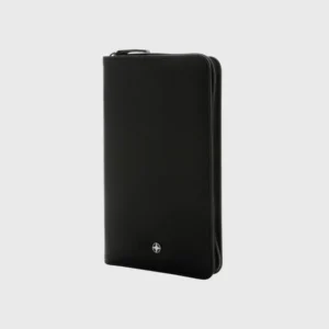 Portefeuille de voyage personnalisable RFID en rPU recyclé RCS SWISS PEAK - Noir