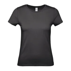T-shirt femme col rond 145 g/m² personnalisable - Black Pure