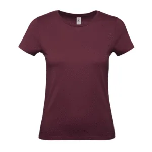 T-shirt femme col rond 145 g/m² personnalisable - Burgundy