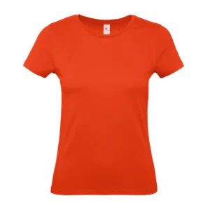 T-shirt femme col rond 145 g/m² personnalisable - Fire Red