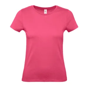 T-shirt femme col rond 145 g/m² personnalisable - Fuchsia