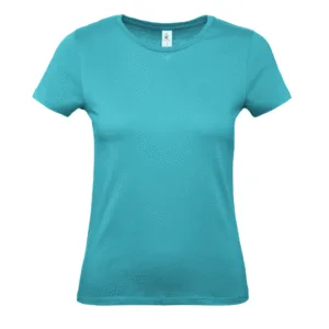T-shirt femme col rond 145 g/m² personnalisable - Real Turquoise