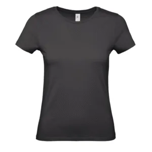 T-shirt femme col rond 145 g/m² personnalisable - Used Black