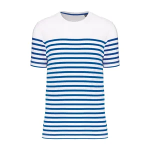 White / Royal Blue Stripes