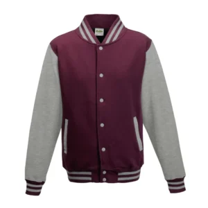 Burgundy/Heather Grey