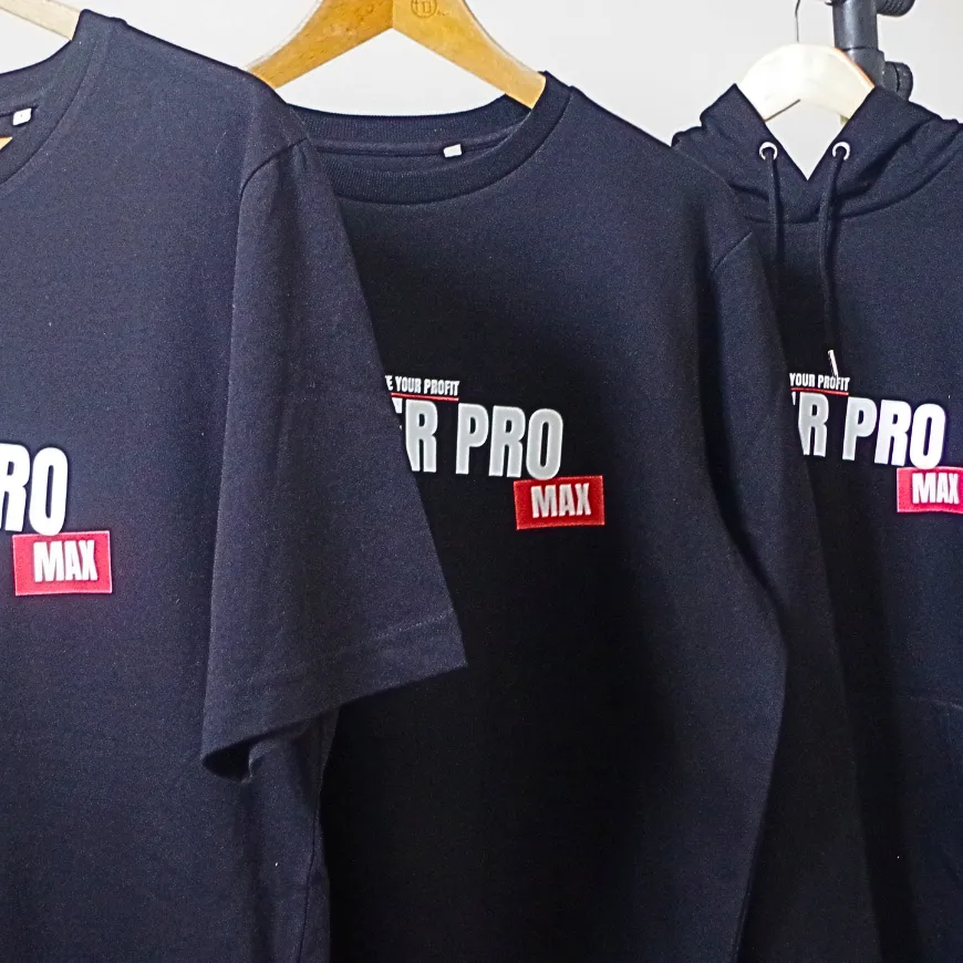 Collection t-shirt, sweat & hoodie pour une application de trading.