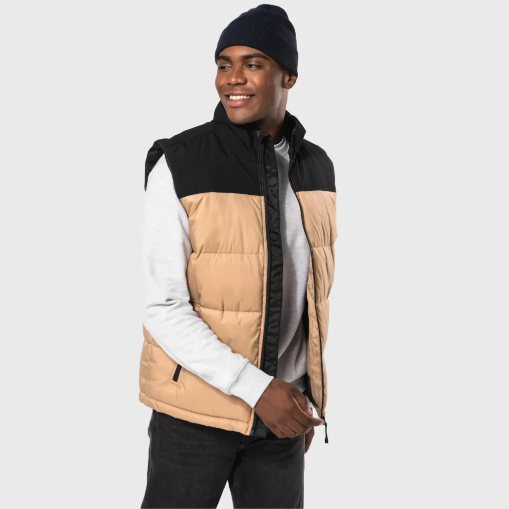Bodywarmer matelassé bi-ton KARIBAN K6162 - face