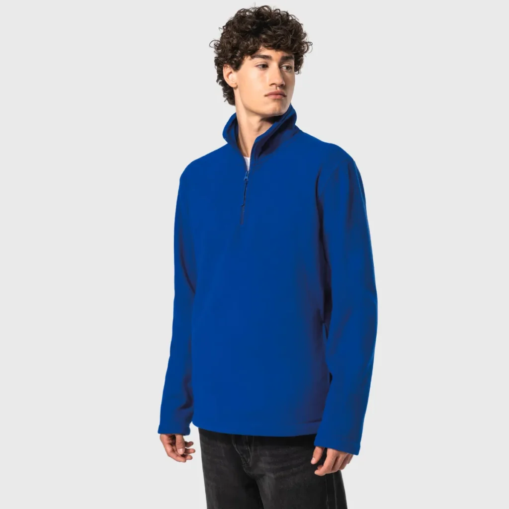 Micropolaire col zippé homme KARIBAN K912 face