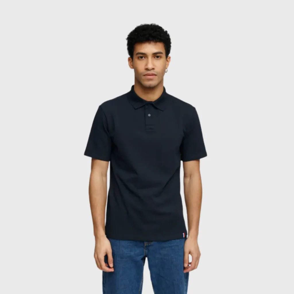 Polo homme coton biologique 220g Made in France VADF Paul - face