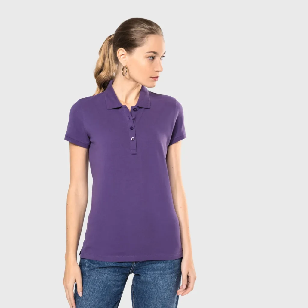 Polo piqué femme coton 180g Kariban K255 face