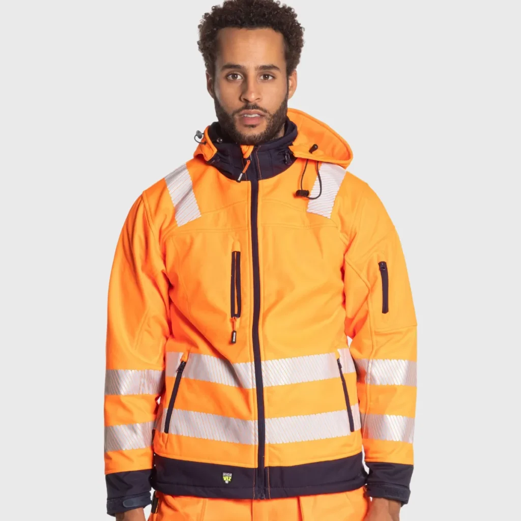 Veste softshell haute visibilité HEROCK GREGOR HK190 - face