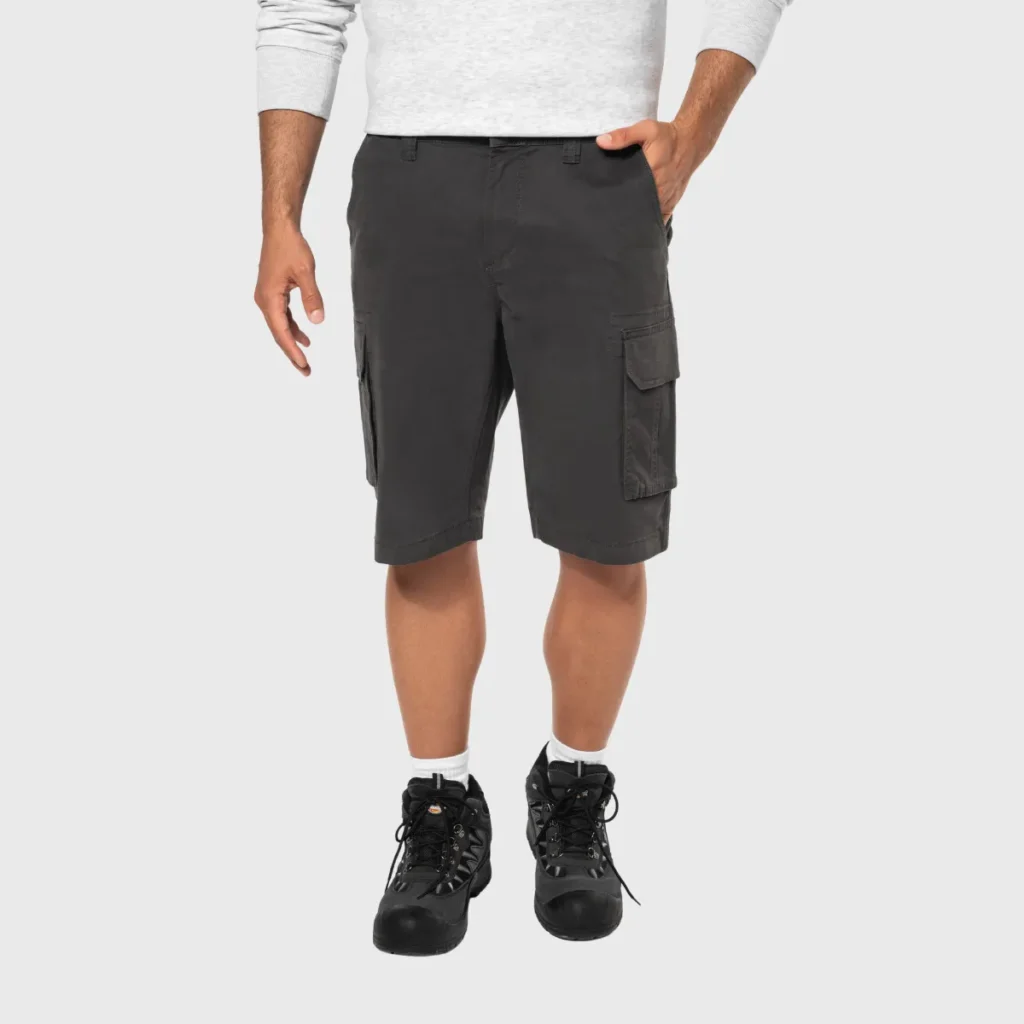 Bermuda multipoches homme coton sergé 430 g/m² — KARIBAN