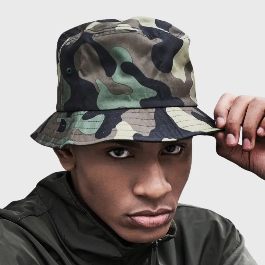 Bob camouflage polyester 148 g/m² — FLEXFIT 5003CB - coloris Green Camo