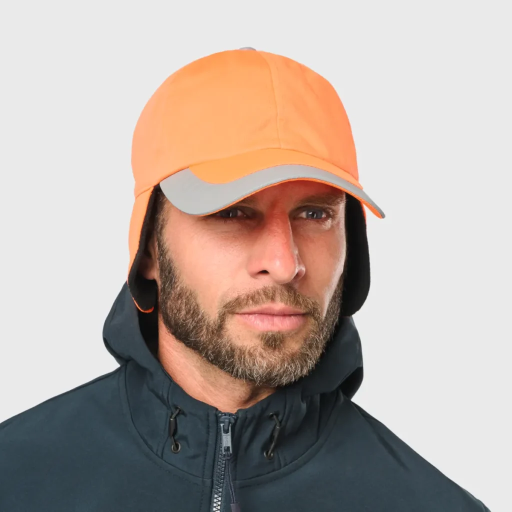 Casquette hiver fluorescente 6 panneaux haute visibilité — WK. DESIGNED TO WORK