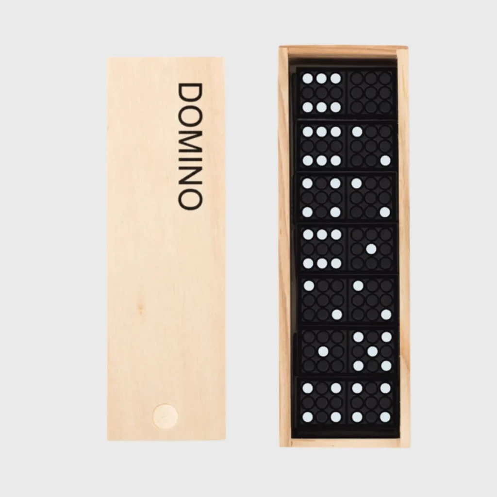 Jeu de dominos en MDF boîte bois