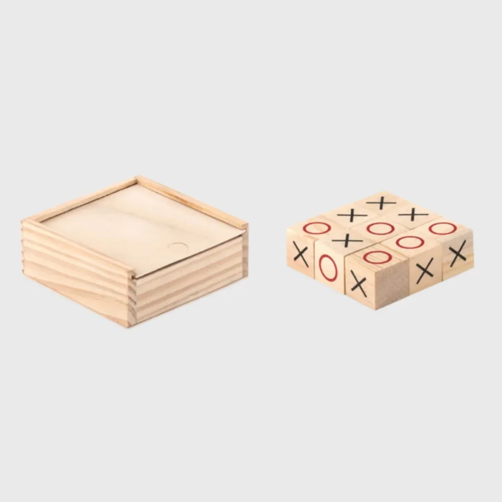 Jeu de morpion en bois