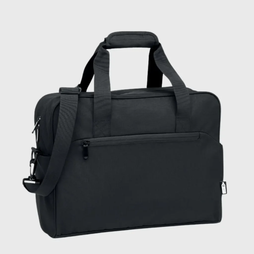 Sac de voyage trolley 2 compartiments polyester - coloris Noir