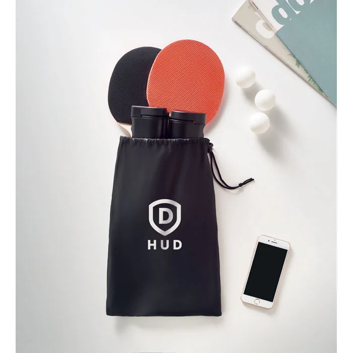 Set de ping pong en bois avec pochette RPET