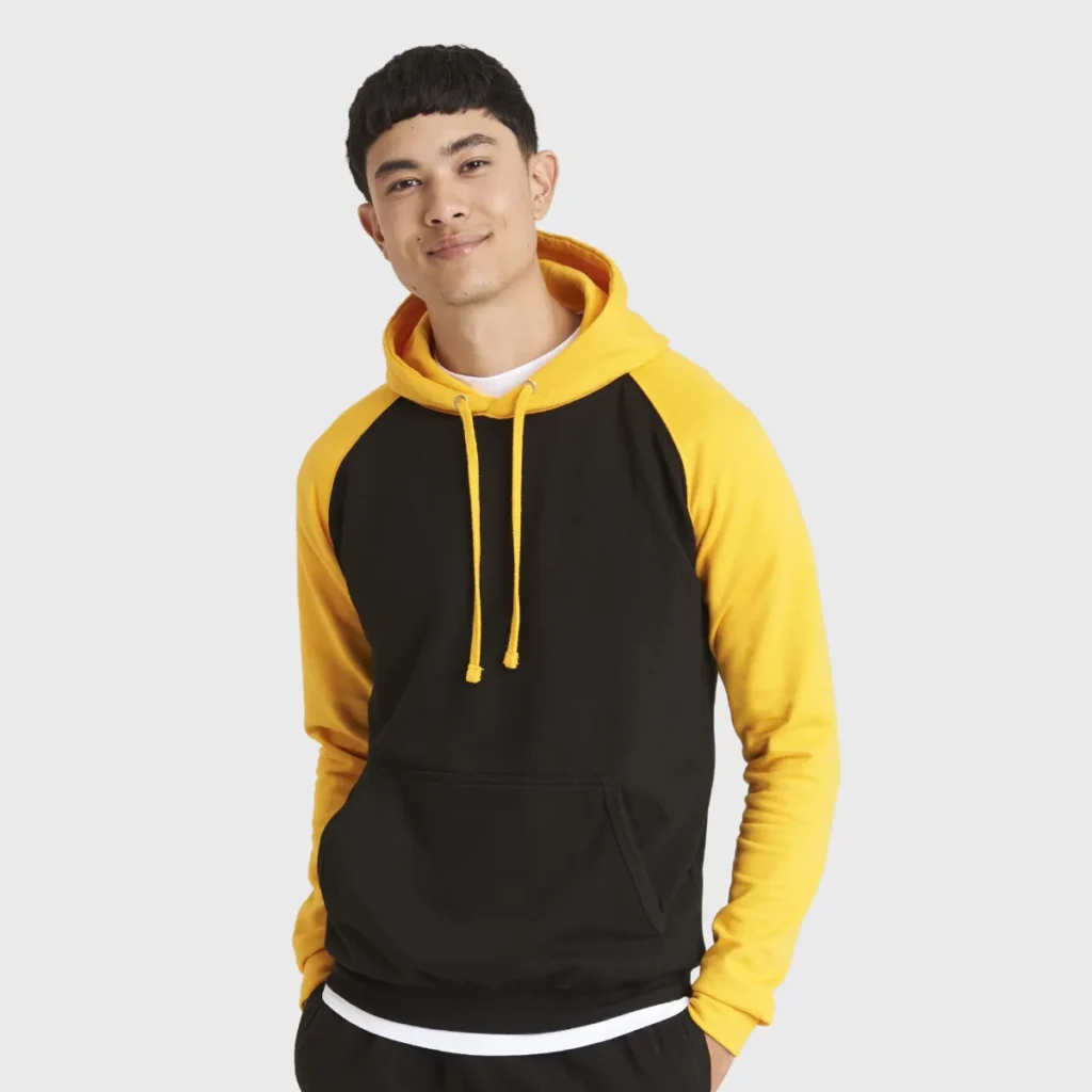 Sweat à capuche baseball bicolore coton 280 g/m² — JUST HOODS