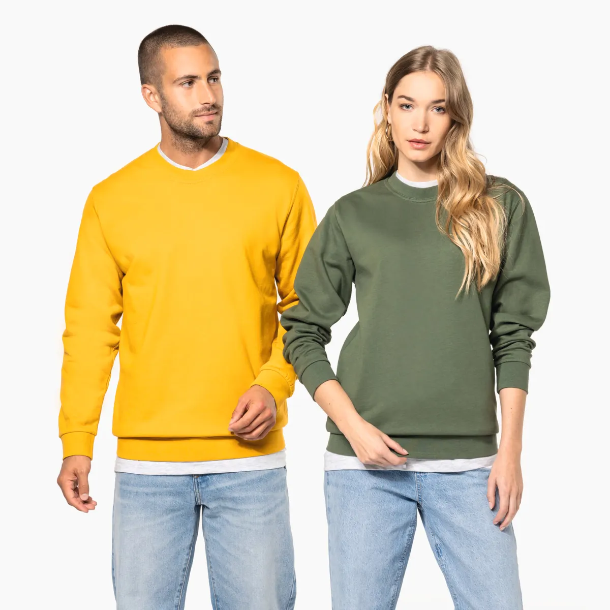 Sweat col rond crewneck personnalisable marquage entreprise B2B