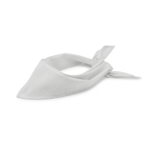 Bandana multifonctions triangle polyester coton - Blanc