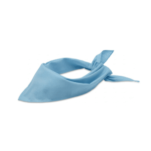 Bandana multifonctions triangle polyester coton - Bleu bébé