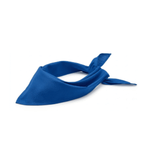 Bandana multifonctions triangle polyester coton - Bleu Royal