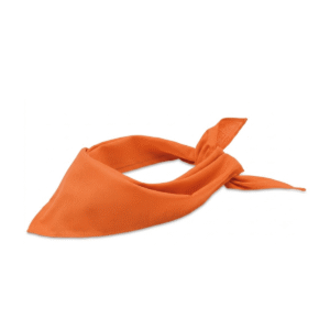 Bandana multifonctions triangle polyester coton - Orange