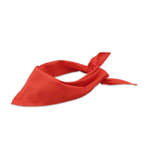 Bandana multifonctions triangle polyester coton - Rouge
