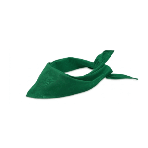 Bandana multifonctions triangle polyester coton - Vert