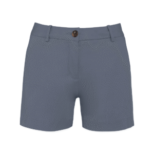 Bermuda chino écoresponsable femme coton bio 235 g/m² — Native Spirit NS739 - Mineral Grey
