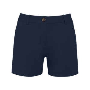 Bermuda chino écoresponsable femme coton bio 235 g/m² — Native Spirit NS739 - Navy Blue