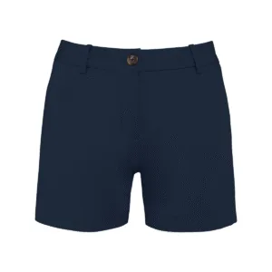 Bermuda chino écoresponsable femme coton bio 235 g/m² — Native Spirit NS739 - Navy Blue