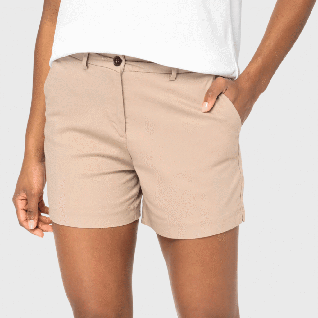 Bermuda chino écoresponsable femme coton bio 200 g/m² — Native Spirit NS739