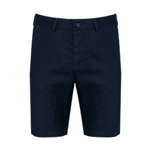 Bermuda en lin homme 210 g/m² — Spasso SP711 - Navy Blue