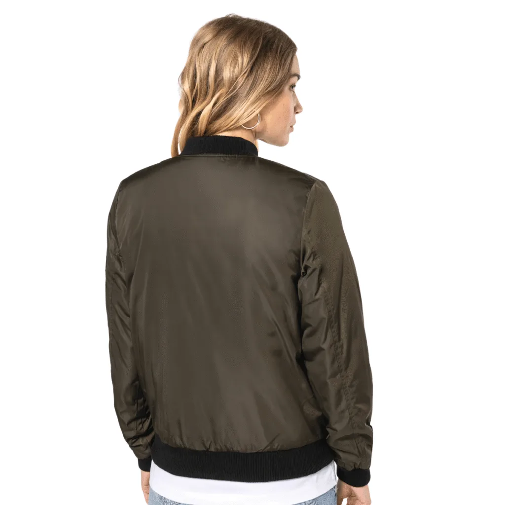 Blouson bomber femme polyester matelassé — Kariban K6123 - vue 2