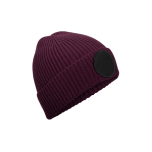 Bonnet à patch rond recyclé — Beechfield BF332R - Burgundy/Black