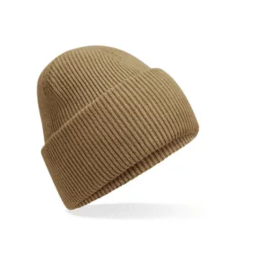 Bonnet à large revers recyclé — Beechfield BF385R - Biscuit