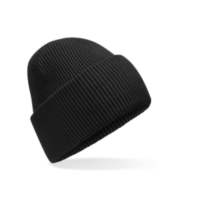 Bonnet à large revers recyclé — Beechfield BF385R - Black