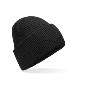 Bonnet à large revers recyclé — Beechfield BF385R - Black