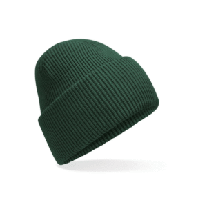 Bonnet à large revers recyclé — Beechfield BF385R - Bottle Green