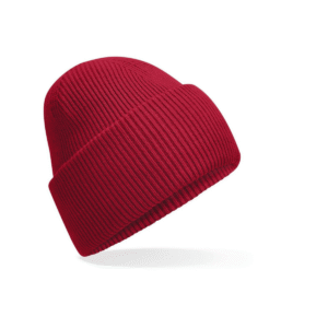 Bonnet à large revers recyclé — Beechfield BF385R - Classic Red