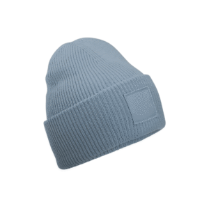 Bonnet à patch carré ton sur ton — Beechfield BF336R - Dusty Blue