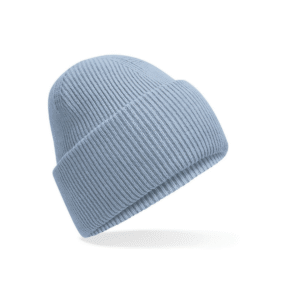 Bonnet à large revers recyclé — Beechfield BF385R - Dusty Blue