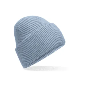Bonnet à large revers recyclé — Beechfield BF385R - Dusty Blue