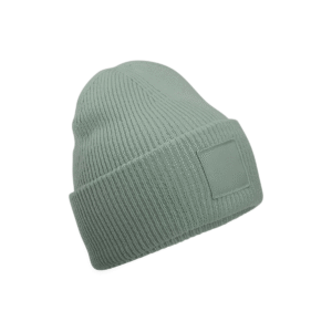 Bonnet à patch carré ton sur ton — Beechfield BF336R - Dusty Green