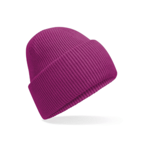 Bonnet à large revers recyclé — Beechfield BF385R - Festival Fuchsia