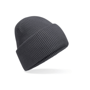 Bonnet à large revers recyclé — Beechfield BF385R - Graphite Grey
