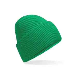 Bonnet à large revers recyclé — Beechfield BF385R - Kelly Green