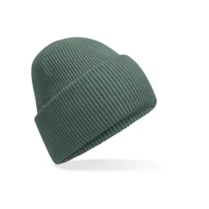 Bonnet à large revers recyclé — Beechfield BF385R - Marine Green